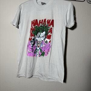 Tee Shirt Vintage 1989 Joker HaHaHa Graphic Batman Medium (38-40) Gotham Fan